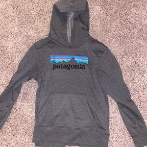 Patagonia boys logo hoodie
